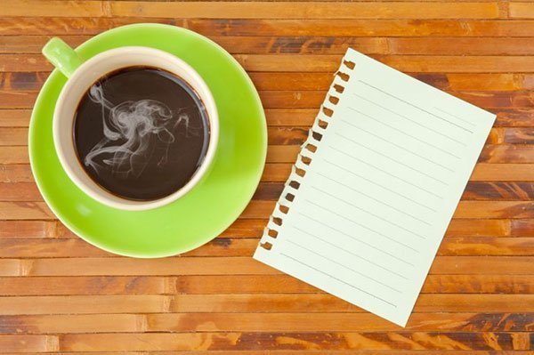 Getting ready with coffee for a session on social media as a marketing tool for small business