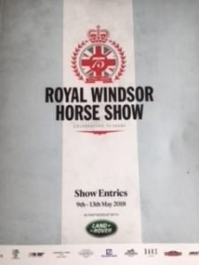Windsor Horse Show Programme - Land Rover Sponsorship