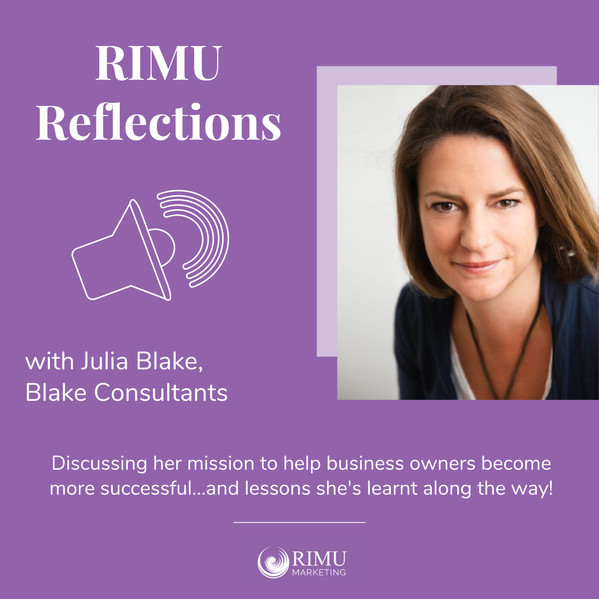 RIMU Reflections - an interview with Julia Blake