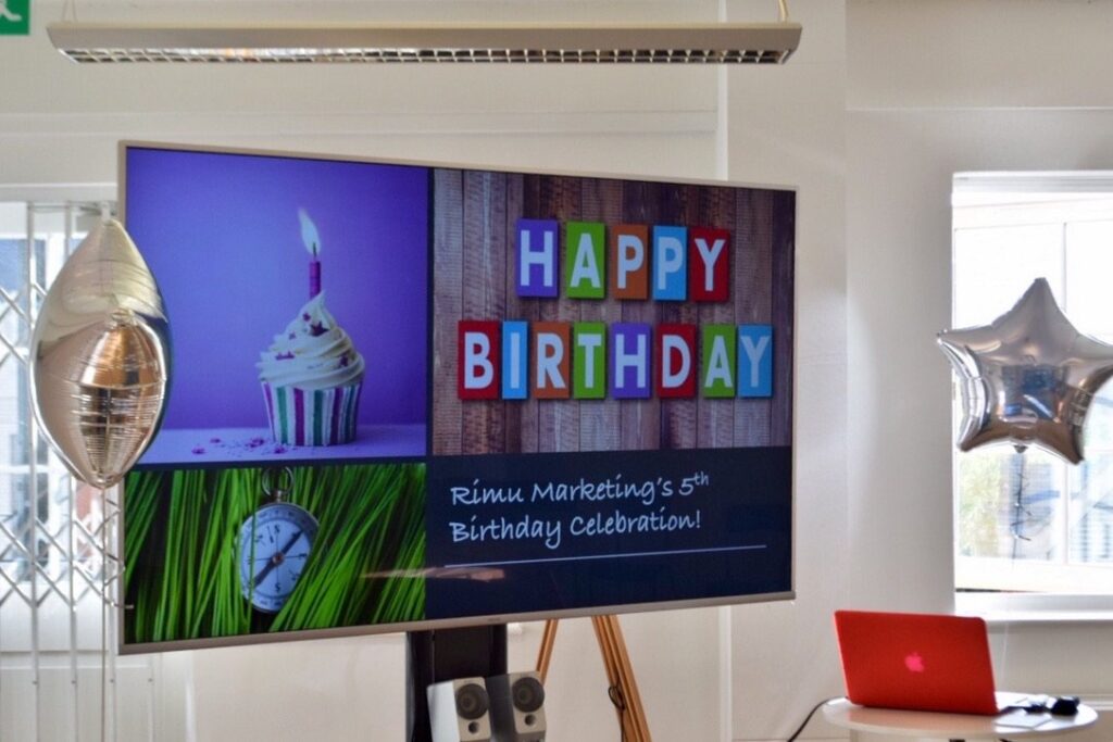 Rimu Marketing's 5th Birthday Celebration|||||||Rimu's 5th Birthday Celebrations||||||||Smart Works Reading||Birthday Celebrations||